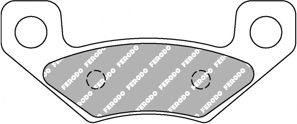 Plaquette de frein Ferodo pour Quad CAN-AM 450 DS X MX 2009 à 2016 AR Neuf