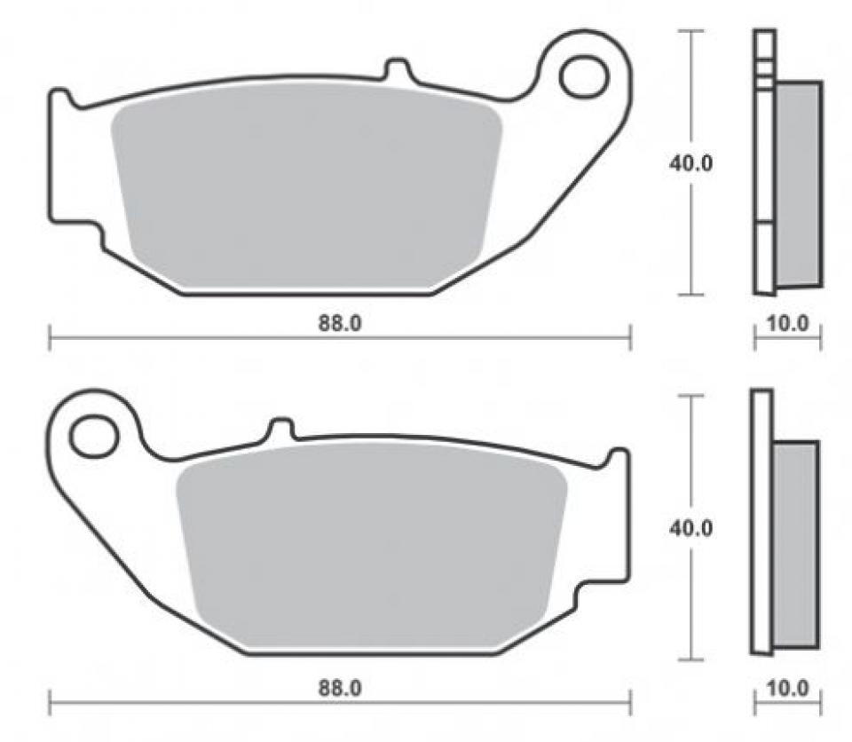 Plaquette de frein Ferodo pour Moto Honda 125 CBR 2012 à 2015 JC50B / AR / FDB2275P Neuf