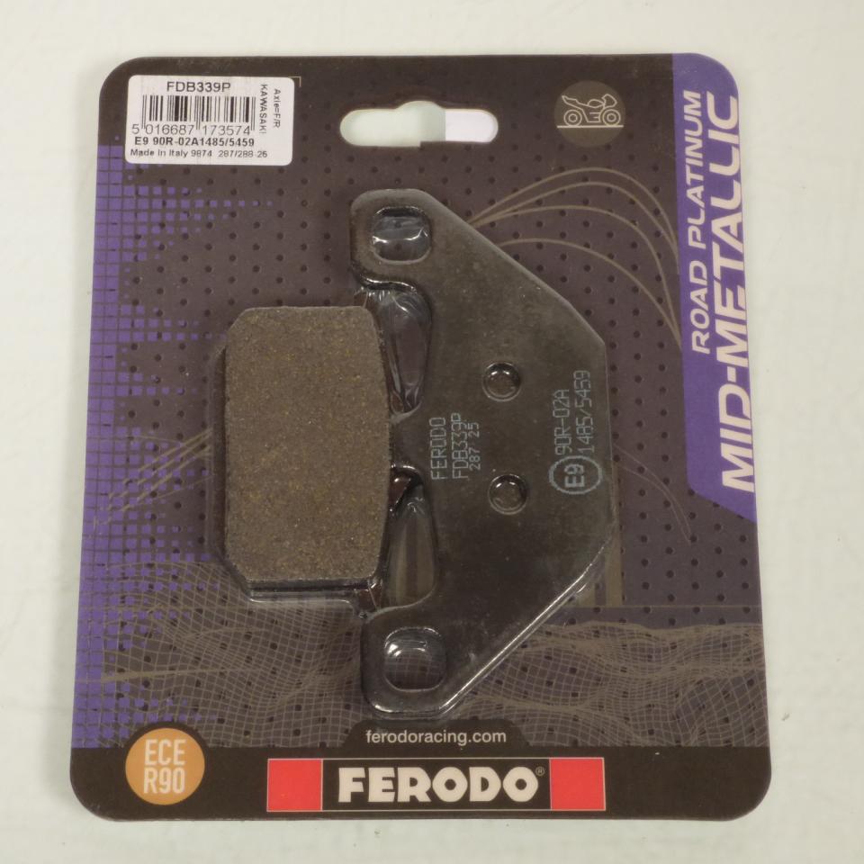 Plaquette de frein Ferodo pour Moto Kawasaki 500 EN 2001 EN500ACA / AV / FDB339P Neuf