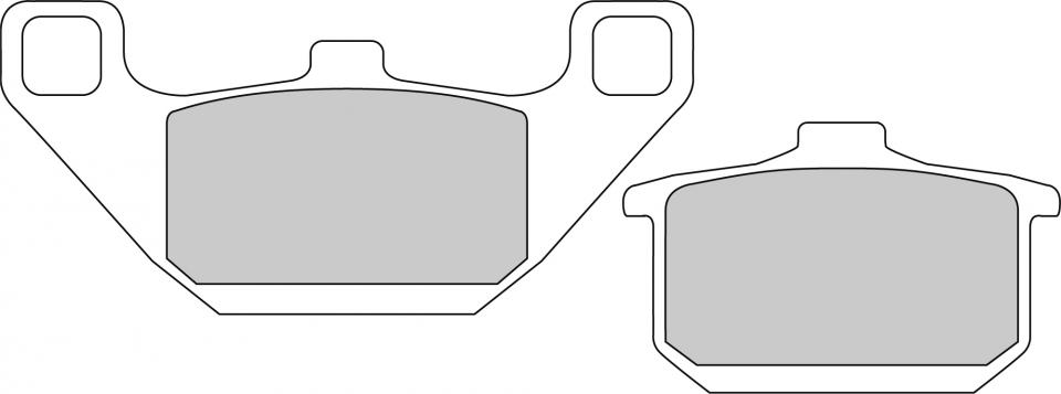 Plaquette de frein Ferodo pour Moto Kawasaki 550 Gpz Zx Unitrack 1984 à 1987 AVG / AVD / AR Neuf