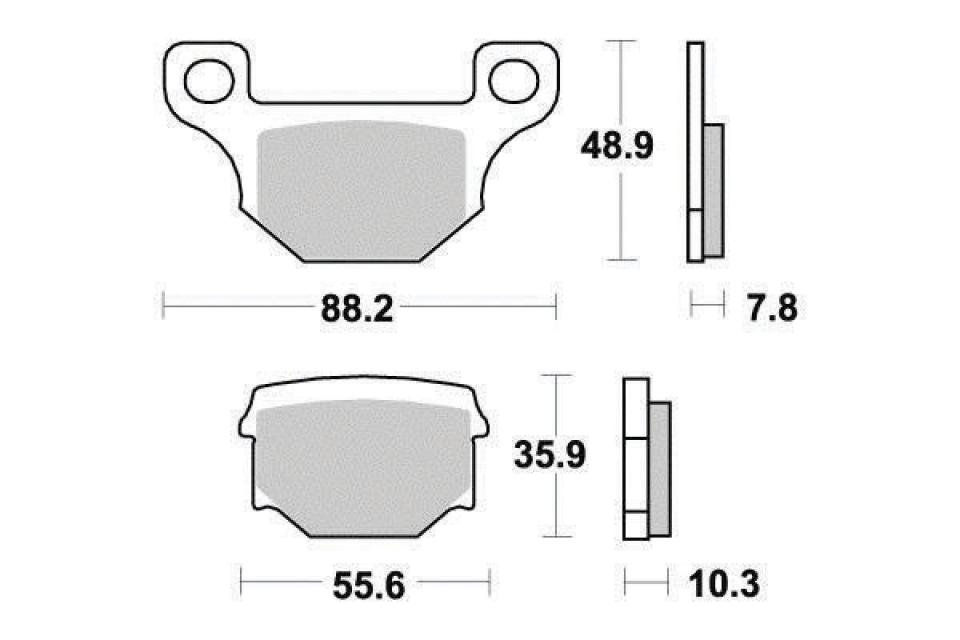 Plaquette de frein Ferodo pour Scooter TGB 50 Bullet Rs 2010 à 2012 AV Neuf