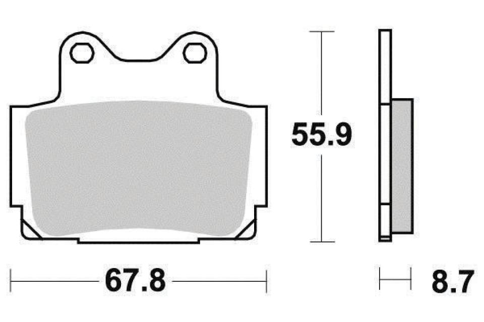 Plaquette de frein Ferodo pour Moto Yamaha 350 Rd Lc Ypvs 1985 à 1988 AVG / AVD / AR Neuf