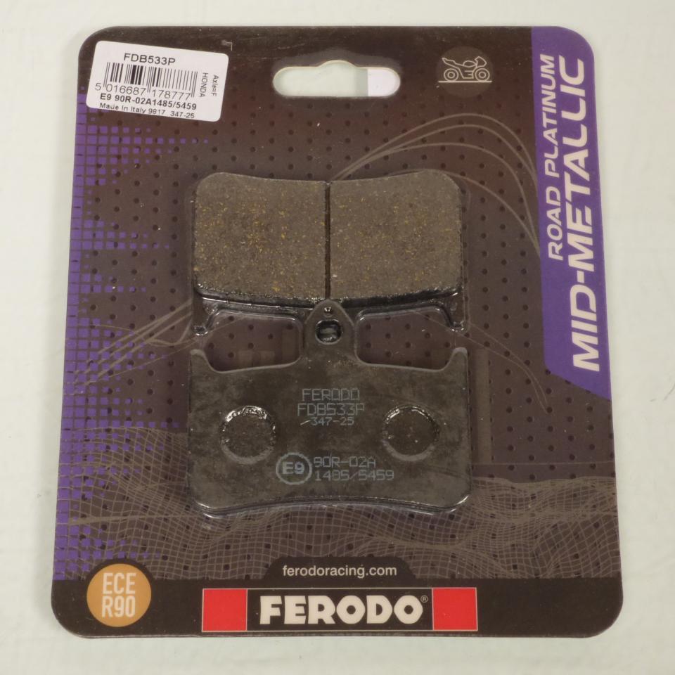 Plaquette de frein Ferodo pour Moto Honda 250 NSR 1994 à 1999 MC28 / AV / FDB533P Neuf