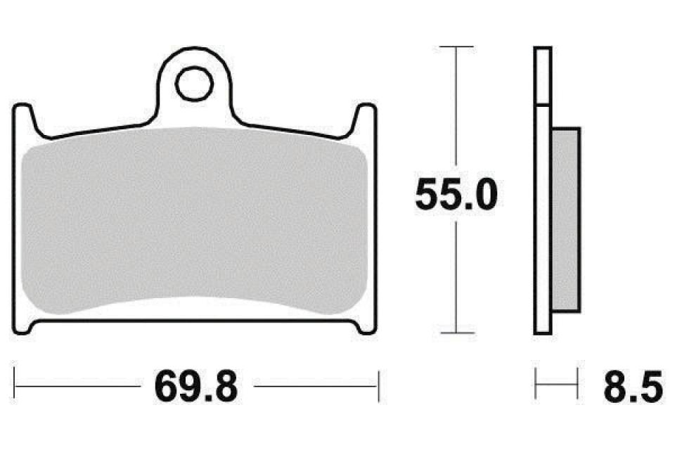 Plaquette de frein Ferodo pour Moto Triumph 955 Speed triple 2002 à 2004 566 / AV Neuf