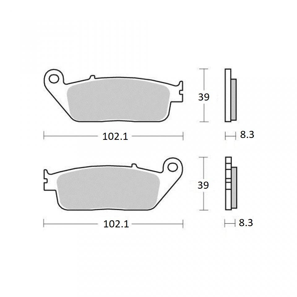 Plaquette de frein Ferodo pour Scooter Kymco 125 K-Xct 2012 à 2014 D81000 / AV Neuf