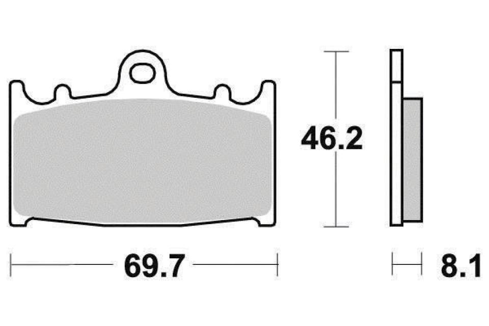 Plaquette de frein Ferodo pour Moto Kawasaki 1700 Vn Voyager Abs 2009 à 2014 AVG / AVD Neuf