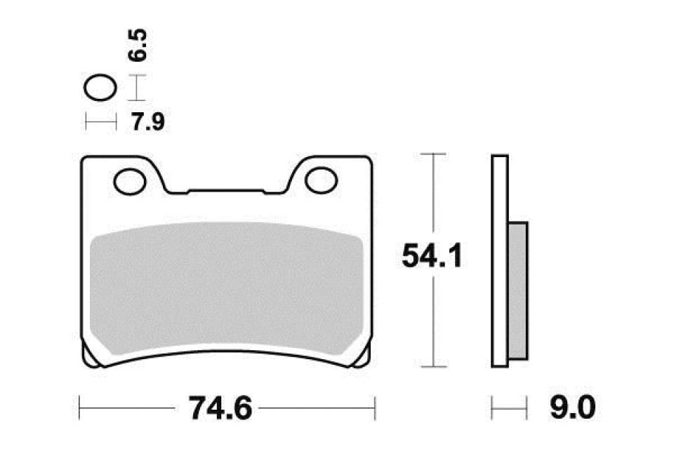 Plaquette de frein Ferodo pour Moto Yamaha 1000 FZR 1992 3GM8 / AV / FDB637P Neuf