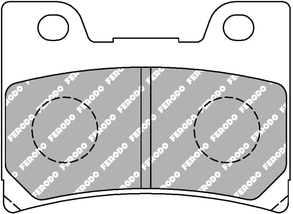 Plaquette de frein Ferodo pour Moto Yamaha 1000 Fzr Exup 1991 à 1993 AVG / AVD / FDB637ST Neuf