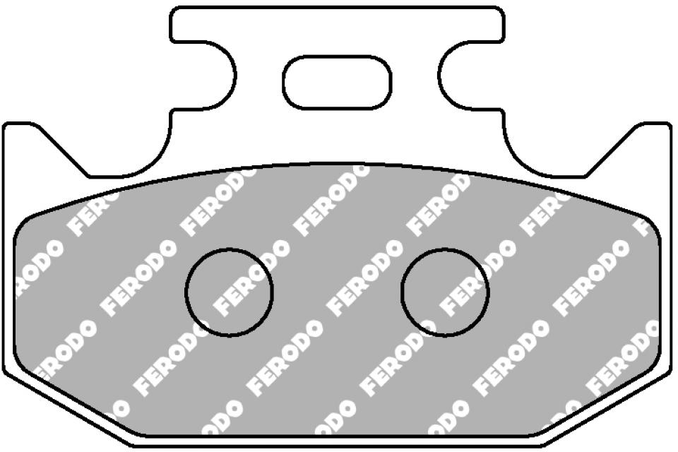 Plaquette de frein Ferodo pour Moto Triumph 1200 Tiger 2017 AR / FDB659P Neuf