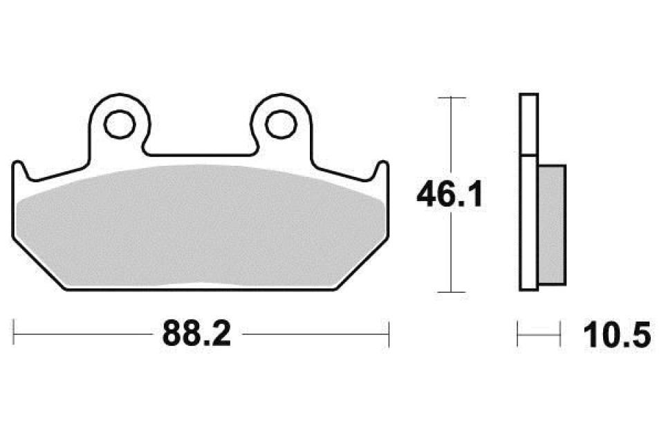 Plaquette de frein Ferodo pour Moto Yamaha 660 XT 1991 à 1996 3YF/4BW / AV / FDB663P Neuf