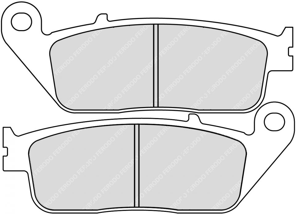 Plaquette de frein Ferodo pour Moto Daelim 125 VJ Roadwin 2004 à 2014 AV Neuf