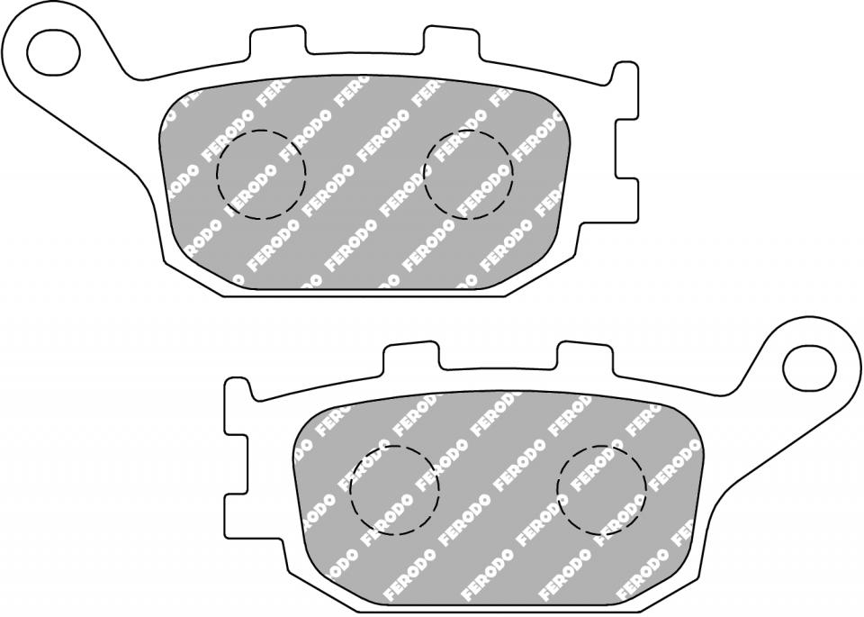 Plaquette de frein Ferodo pour Moto Yamaha 800 Fz8R 2011 à 2013 AR Neuf