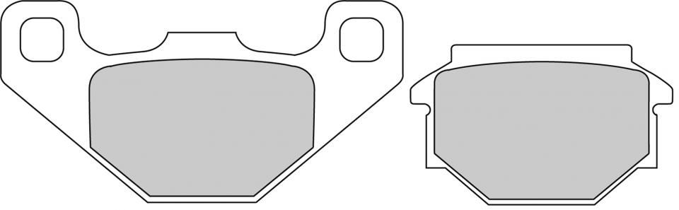 Plaquette de frein Ferodo pour Moto Aprilia 600 Tuareg Spx 1989 à 1991 AR Neuf