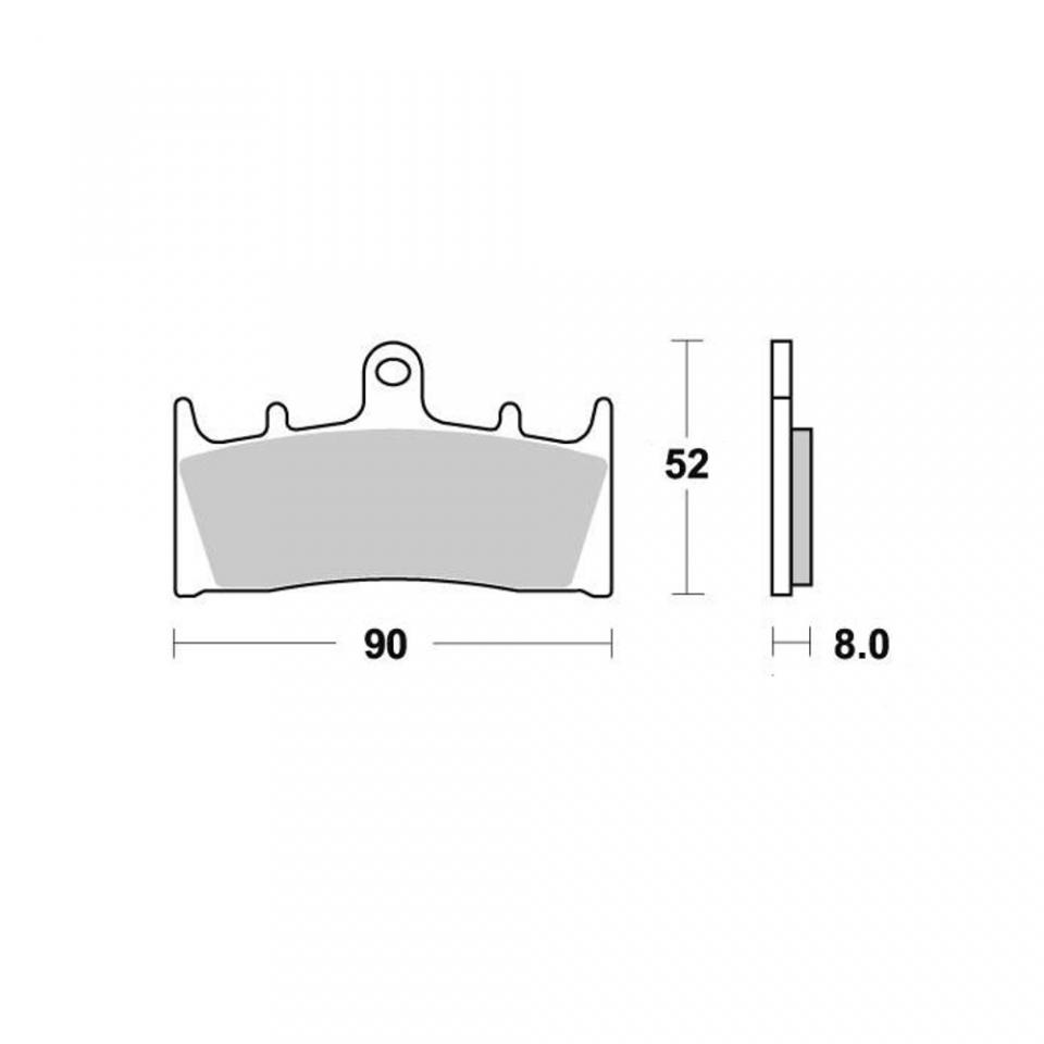 Plaquette de frein Ferodo pour Moto Kawasaki 900 Ninja 2000 à 2001 ZX900EEA / AV Neuf