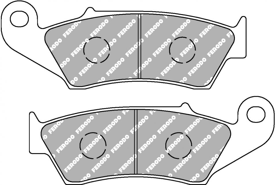 Plaquette de frein Ferodo pour Moto Gas gas 450 EC FSE 2003 à 2009 AV Neuf