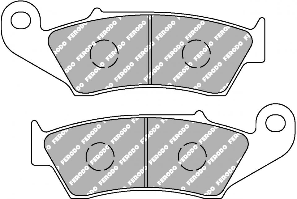 Plaquette de frein Ferodo pour Moto HM 125 CRE SIX COMPETITION 2011 à 2012 AV Neuf