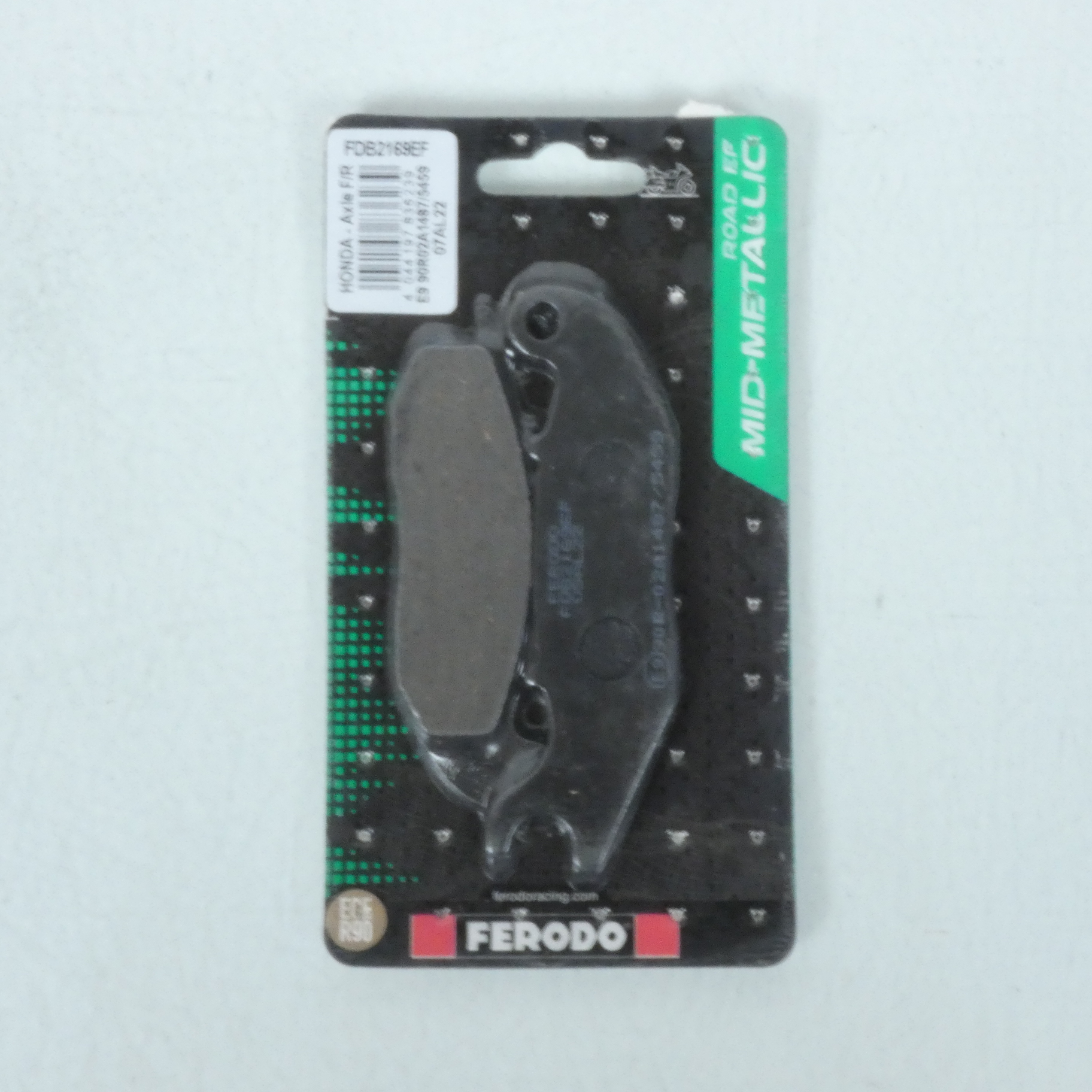 Plaquette de frein Ferodo pour Scooter Piaggio 125 1 ELECTRIC Après 2022 AV / FDB2169EF Neuf