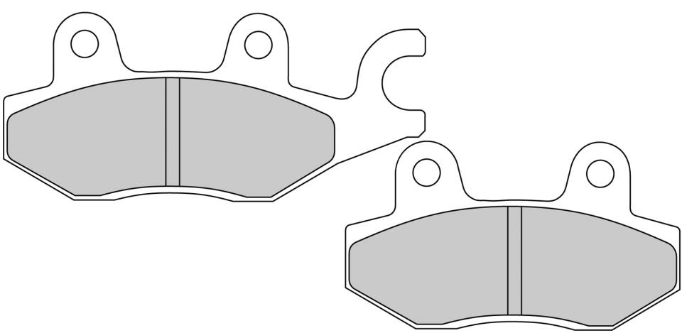 Plaquette de frein Ferodo pour Scooter Kymco 300 G-Dink I 2012 à 2018 AR Neuf