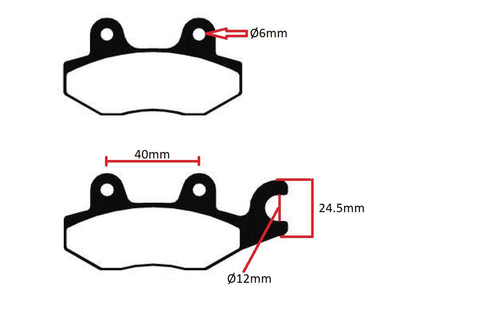 Plaquette de frein Ferodo pour Scooter Kymco 550 CV3 2022 à 2023 Neuf