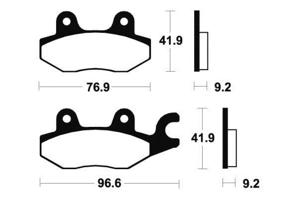 Plaquette de frein Ferodo pour Scooter Kymco 550 CV3 2022 à 2023 Neuf