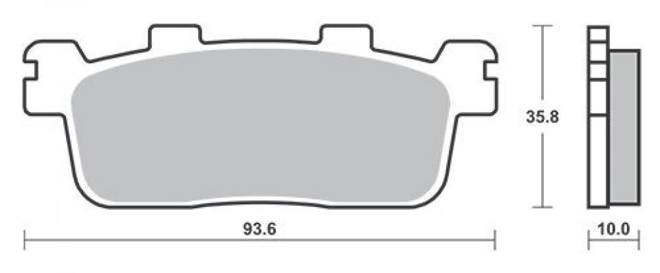 Plaquette de frein Ferodo pour Scooter Sym 125 GTS EFI 2010 à 2016 AV / AR Neuf