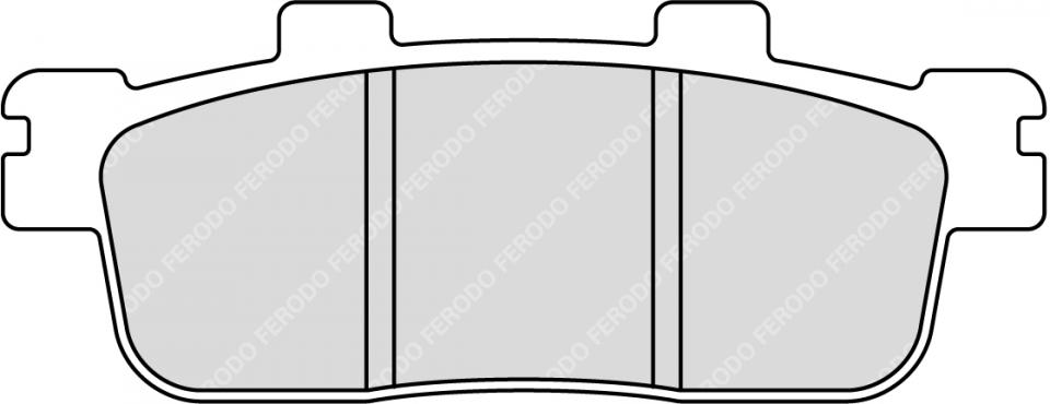 Plaquette de frein Ferodo pour Scooter Sym 125 Joyride Evo I 2009 à 2019 AR Neuf