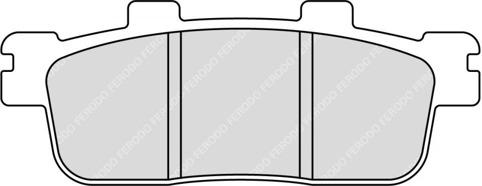 Plaquette de frein Ferodo pour Quad Sym 180 Track Runner 2006 à 2007 UA18A-6 / AR Neuf