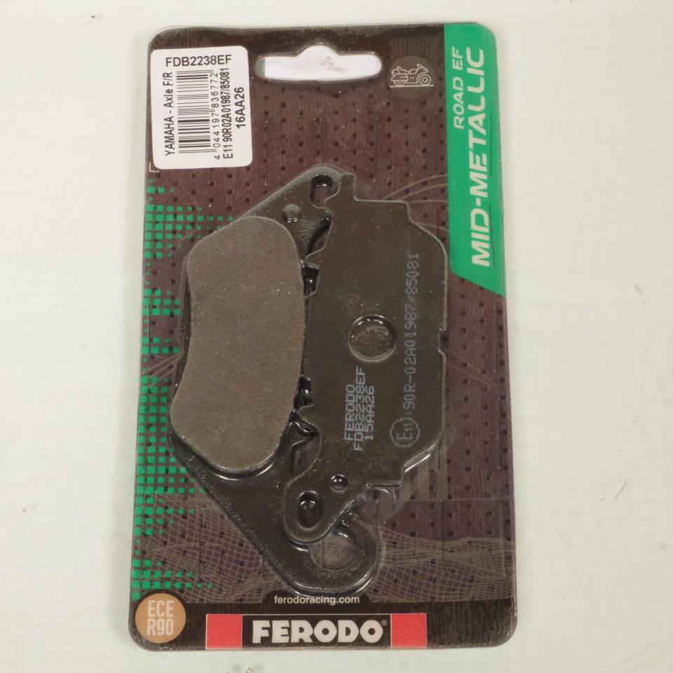 Plaquette de frein Ferodo pour moto Yamaha 125 YBR 2013 à 2014 RE054 / AV / FDB2238EF Neuf