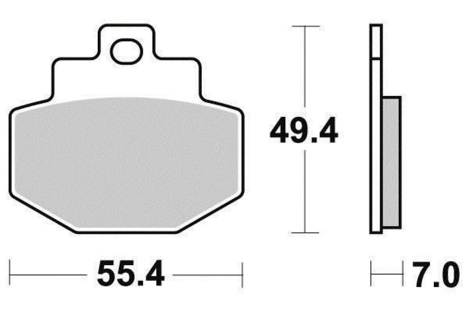 Plaquette de frein Ferodo pour Scooter Piaggio 125 Super Lx Gtx - Grimeca 2000 à 2002 AR Neuf