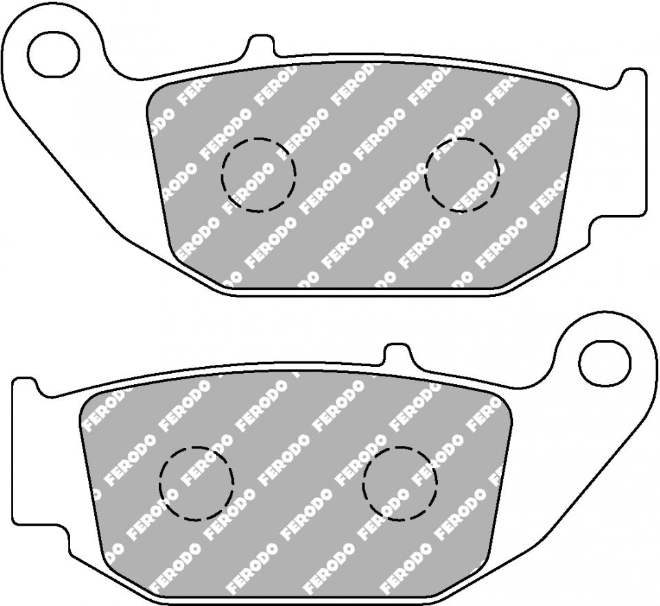 Plaquette de frein Ferodo pour Moto Honda 125 Cbr R 2011 à 2017 AR / FDB2275EF Neuf