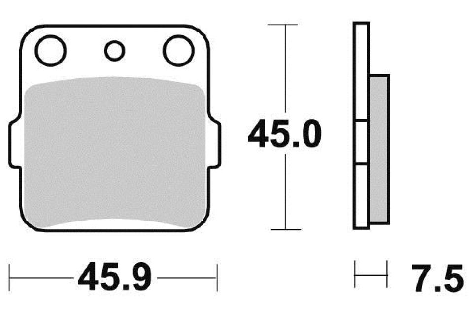 Plaquette de frein Ferodo pour Moto Kawasaki 125 KLX 2010 à 2014 LX125CDDA / AR Neuf