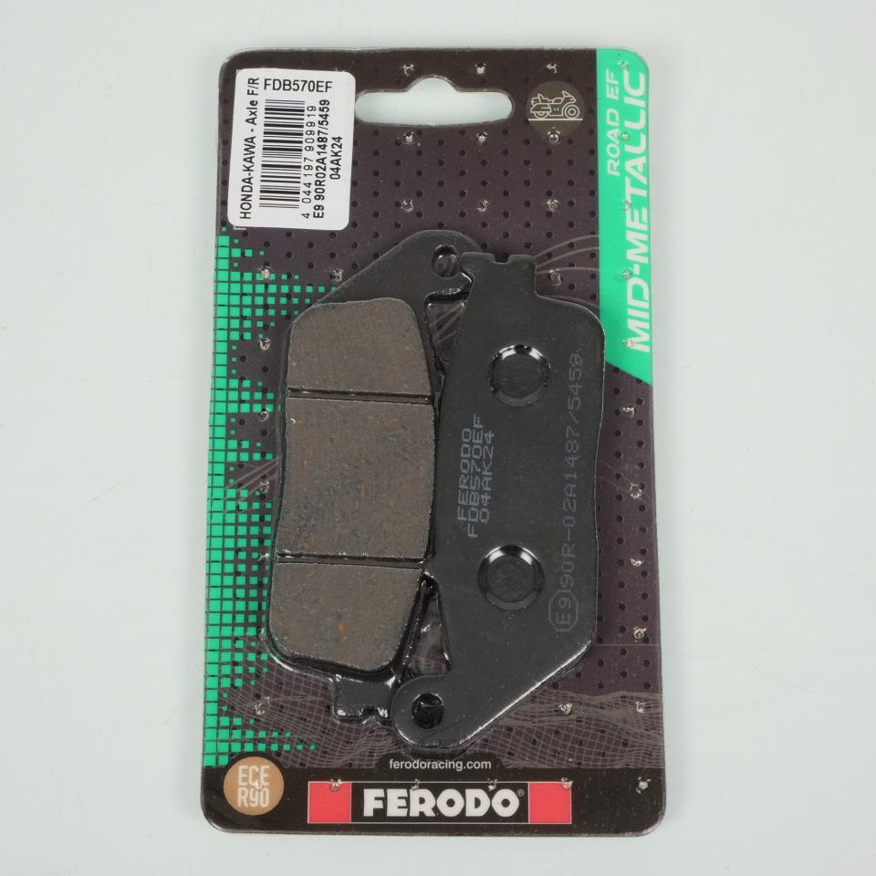 Plaquette de frein Ferodo pour Moto Hyosung 125 V2 Chopper 1999 à 2003 AV Neuf