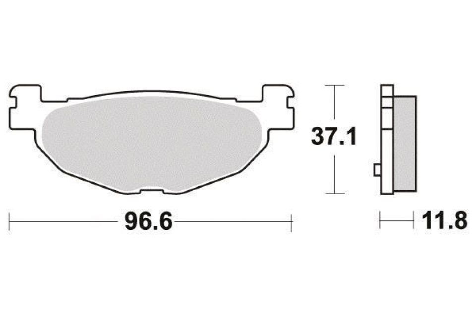 Plaquette de frein Ferodo pour Scooter Yamaha 400 Majesty 2009 à 2011 SH056/SH059 / AR / FDB2200SM Neuf