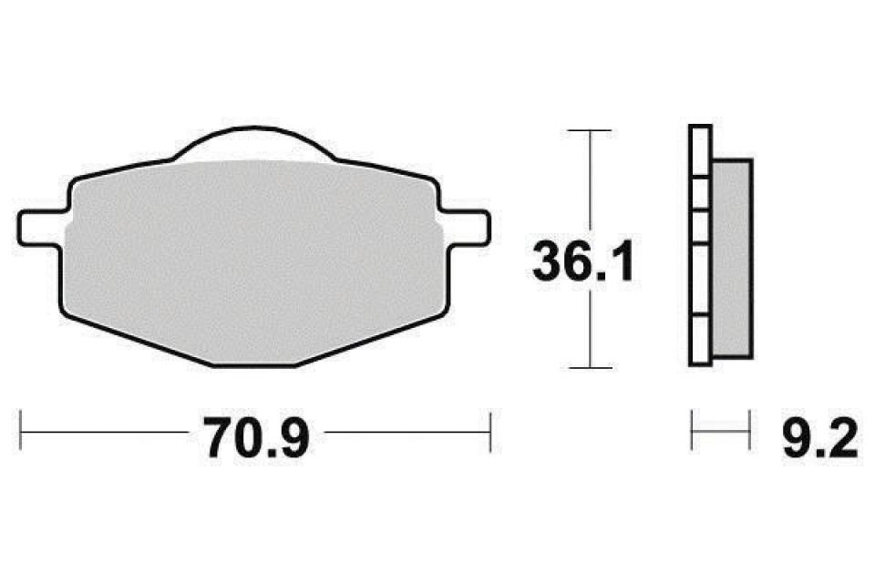 Plaquette de frein Ferodo pour Moto Yamaha 125 Dt Re 1989 à 2005 AV / AR Neuf