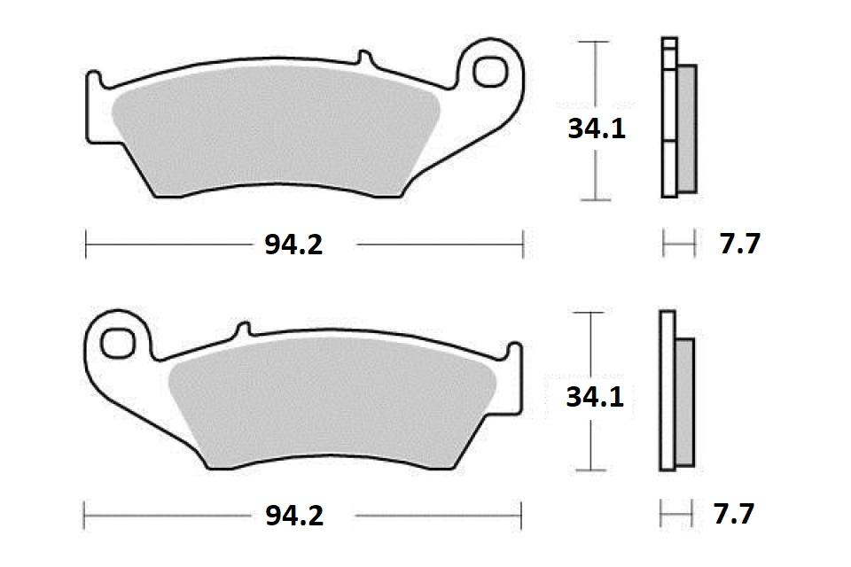 Plaquette de frein Ferodo pour Moto BHR 250 R 2022 AV Neuf