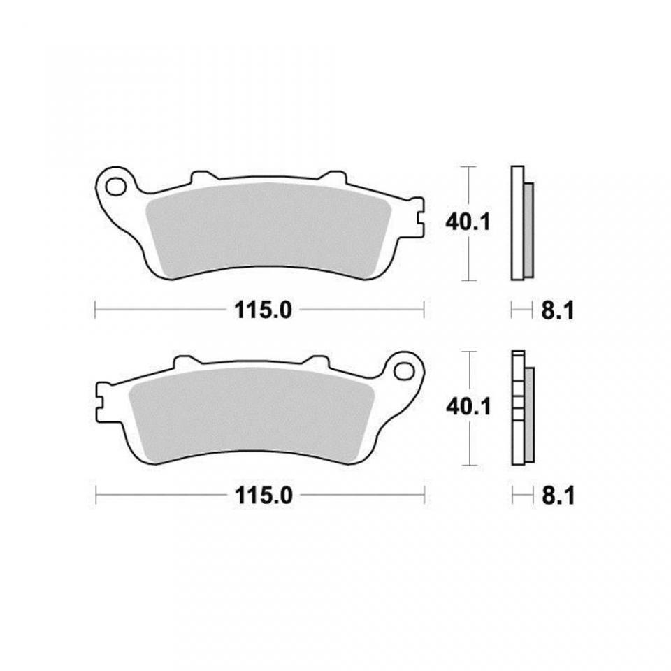Plaquette de frein Ferodo pour Moto Honda 800 VFR 2000 à 2001 RC46D / AV / AR Neuf