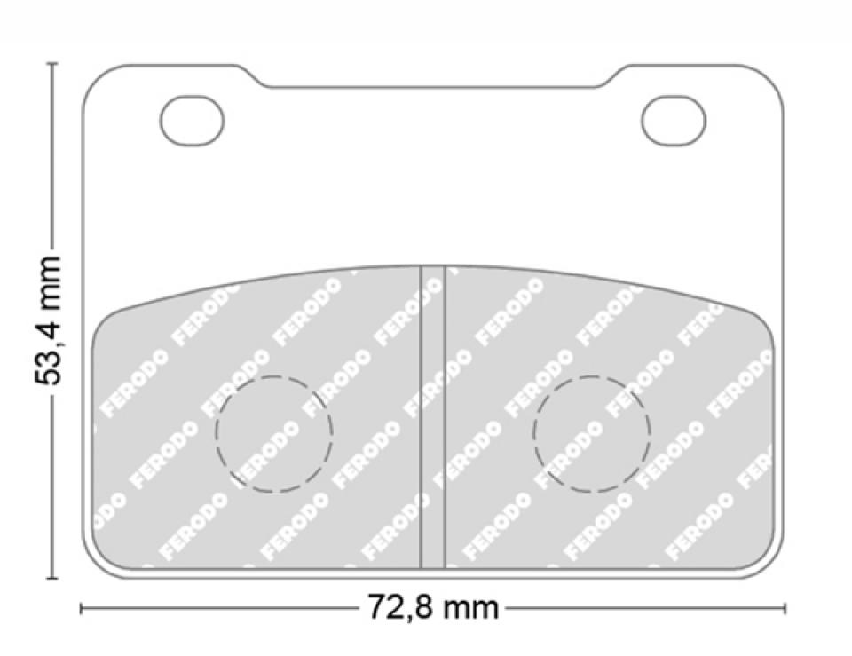 Plaquette de frein Ferodo pour Scooter Sym 400 Maxsym I Abs 2012 à 2018 AVG / AVD Neuf