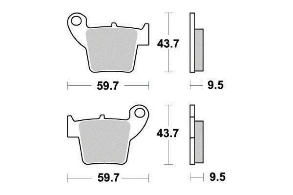 Plaquette de frein Ferodo pour Moto Fantic 125 Motard 2017 N-TL125SM-R / AR Neuf