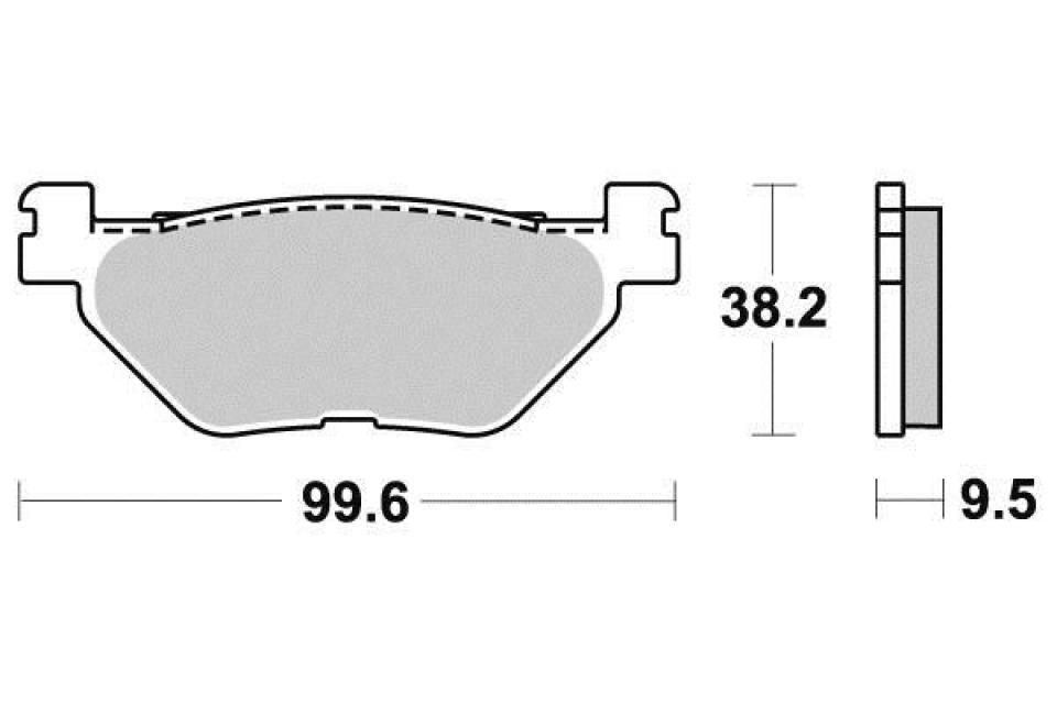 Plaquette de frein Ferodo pour Moto Yamaha 950 XV R 2014 à 2019 AR Neuf