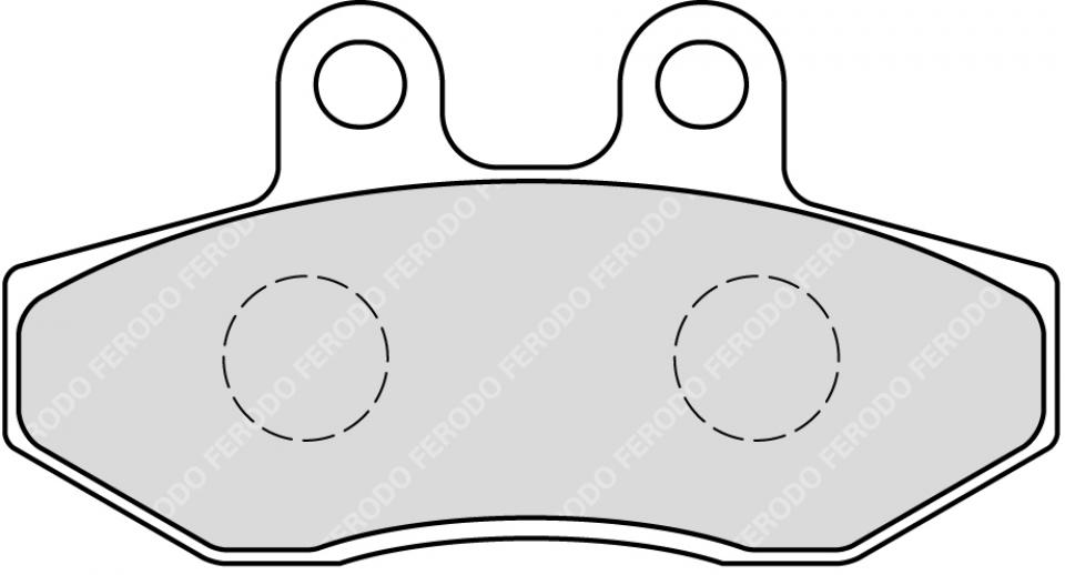 Plaquette de frein Ferodo pour Scooter Yamaha 125 NXC CYGNUS X INJECTION 2007 à 2016 AV Neuf