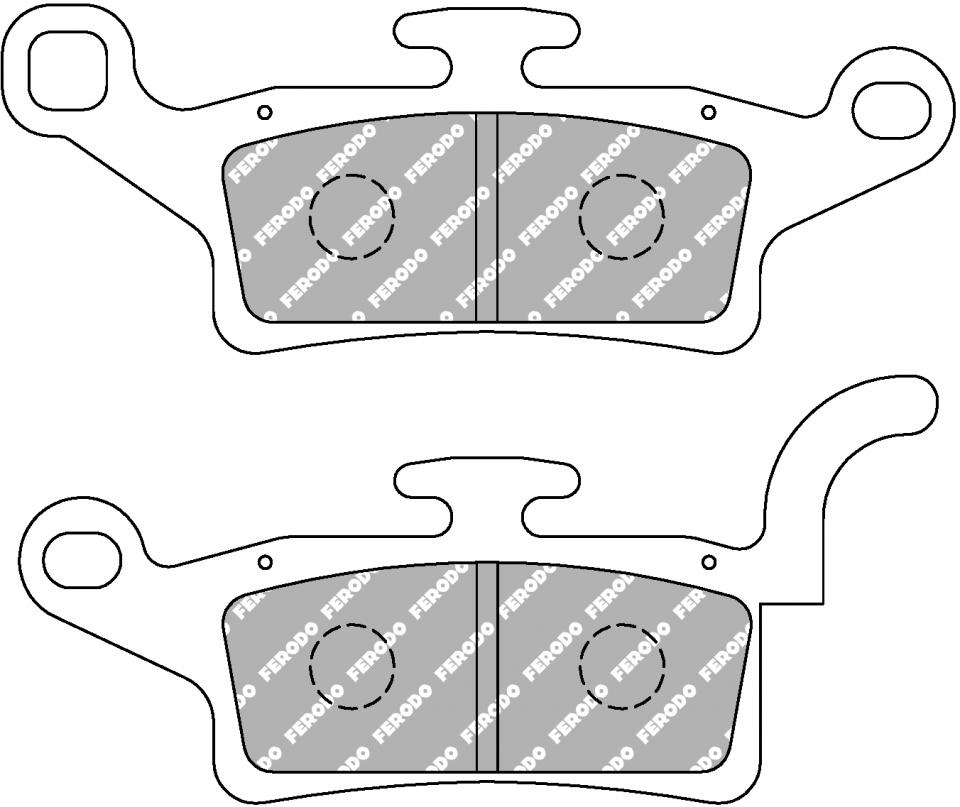 Plaquette de frein Ferodo pour Scooter Yamaha 125 Yw Bw-S 4T 2010 à 2015 AV Neuf