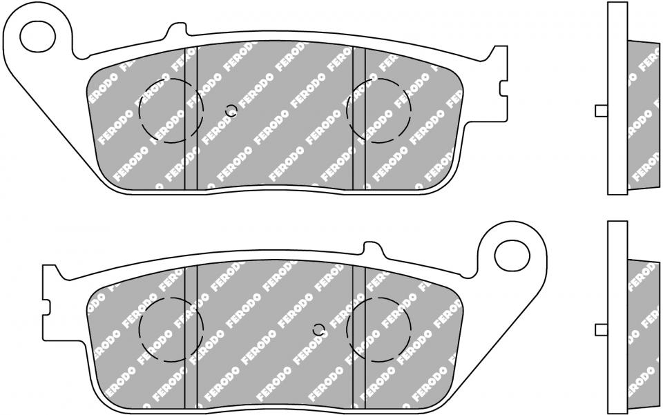 Plaquette de frein Ferodo pour Scooter Kymco 700 Myroad I 2011 à 2015 AR Neuf
