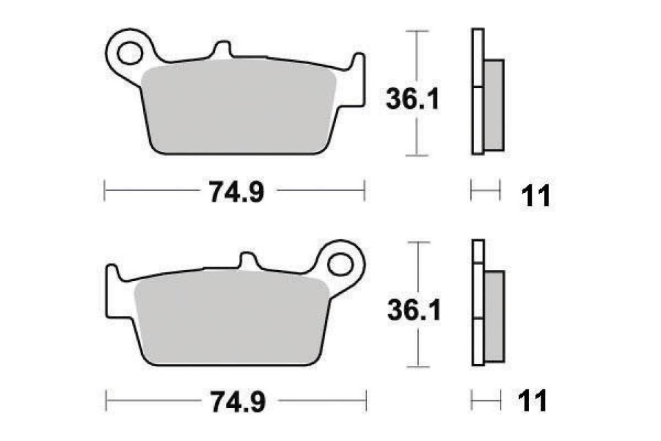 Plaquette de frein Ferodo pour Moto Gas gas 450 FSR 2008 AR Neuf