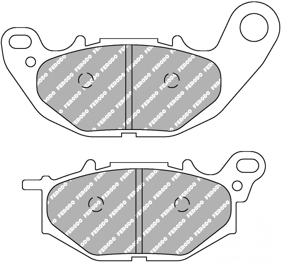 Plaquette de frein Ferodo pour Moto Yamaha 320 MT-03 2018 à 2023 RH125 / AV Neuf