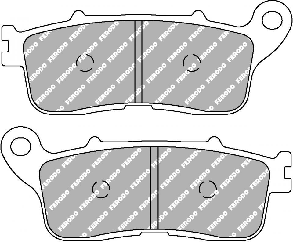 Plaquette de frein Ferodo pour Moto Honda 1200 Vfr F Dct Tcs 2012 à 2017 AR Neuf