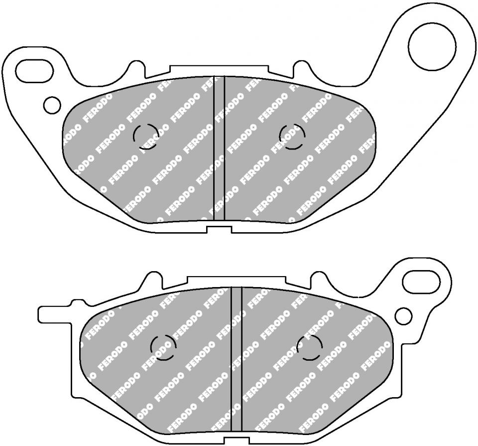 Plaquette de frein Ferodo pour Moto Yamaha 320 MT-03 2018 à 2023 RH125 / AV Neuf