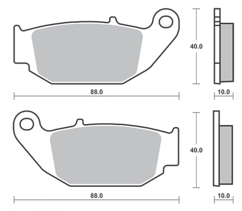 Plaquette de frein Sifam pour Moto Benelli 125 TNT Cbs 2017 à 2023 AR Neuf