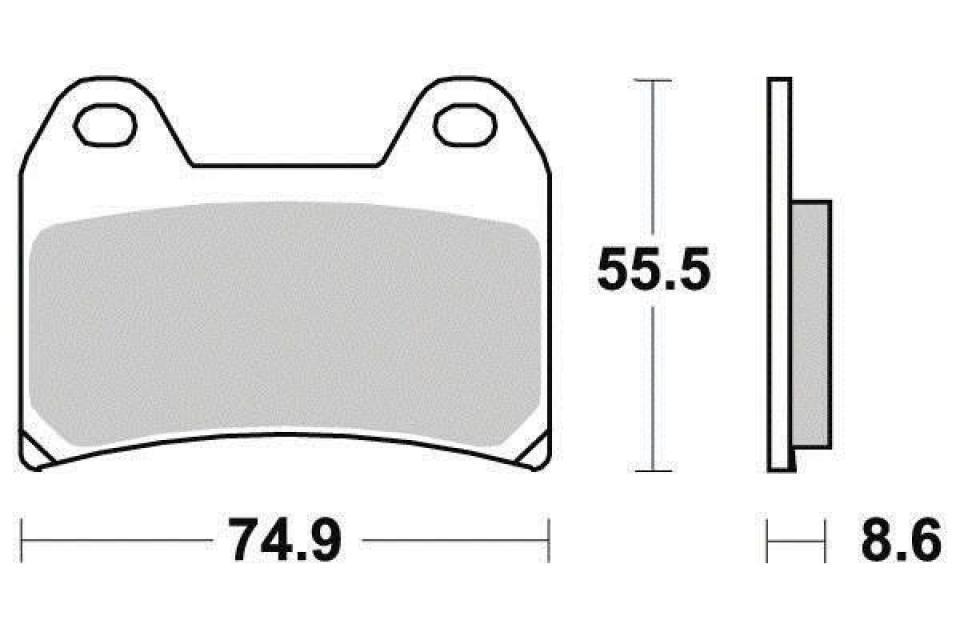 Plaquette de frein Ferodo pour Moto KTM 640 Duke Ii 1999 à 2006 AV Neuf