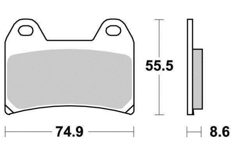 Plaquette de frein Ferodo pour Moto KTM 640 Duke Ii 1999 à 2006 AV Neuf