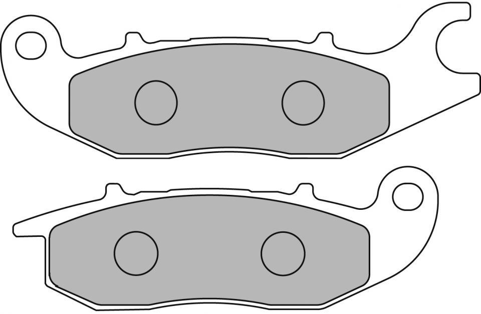 Plaquette de frein AV Ferodo pour moto Honda Cbr 125 R 2004 à 2016 FDB2169EF